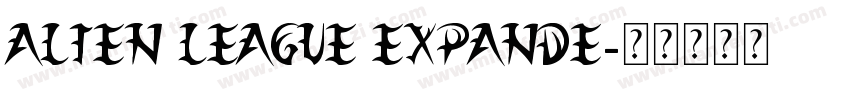 alien league expande字体转换